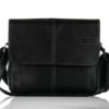 Pánská kožená taška přes rameno – Vitone, černá
