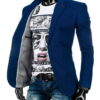 Pánské stylové sako – Sam, modré
